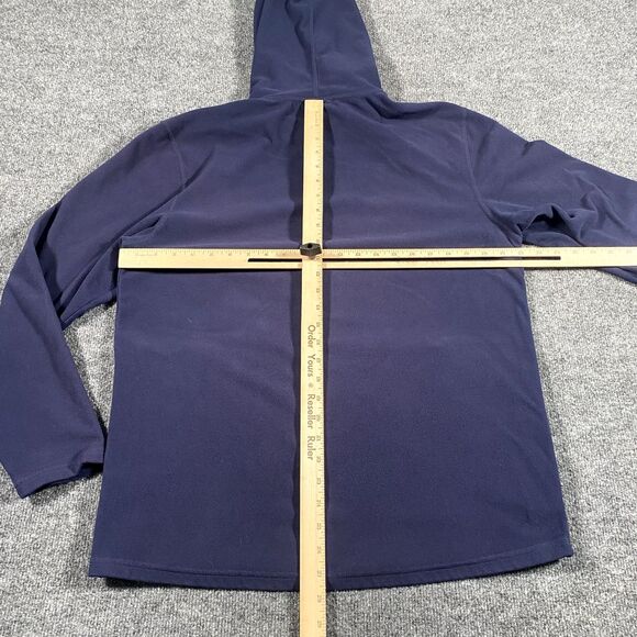 The North Face Mens Large Full Zip Fleece Hooded Embroidered Jacket Pockets - Picture 8 of 9